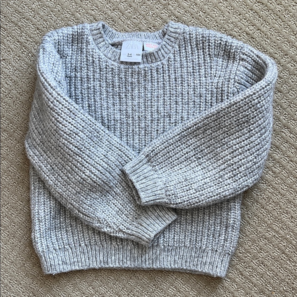 Zara Gray Knit Sweater